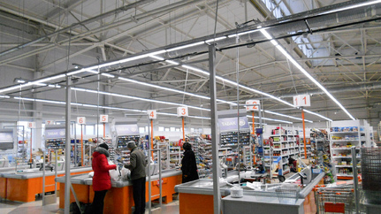 Освещение магазина торговой сети Метрополис